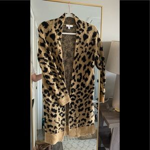 BP cheetah print cardigan